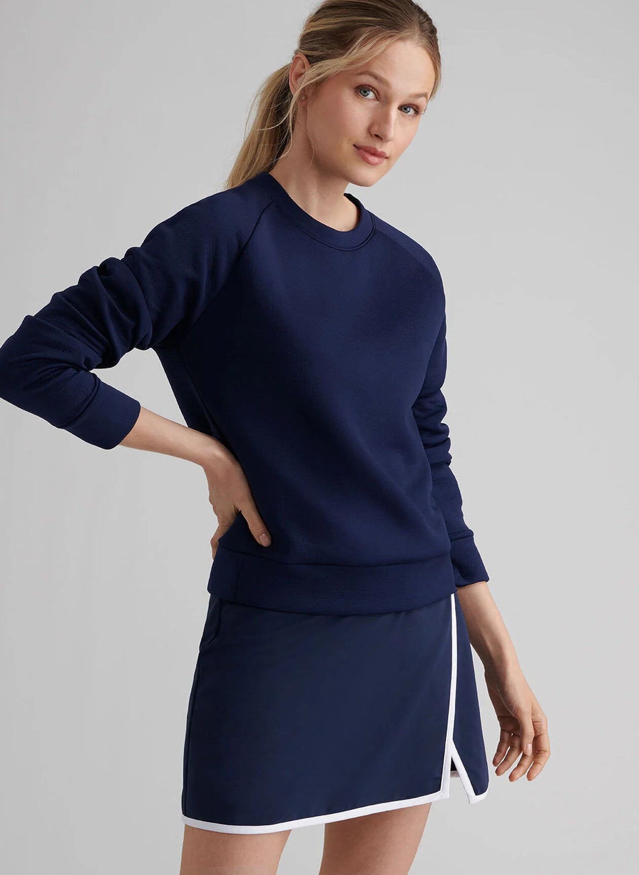 Lumi-Knit Performance Crewneck NAVY
