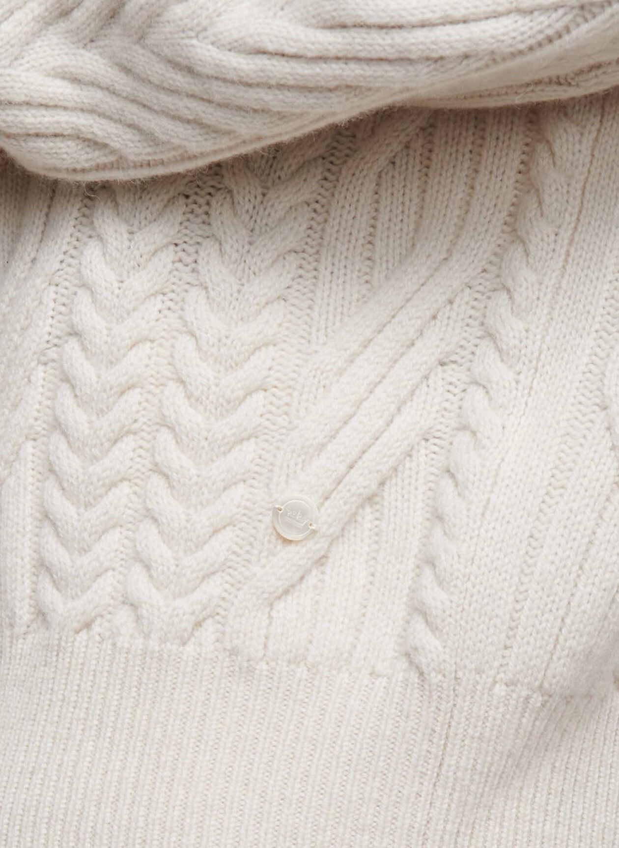 Bennett Cable Knit Crew Sweater Ivory