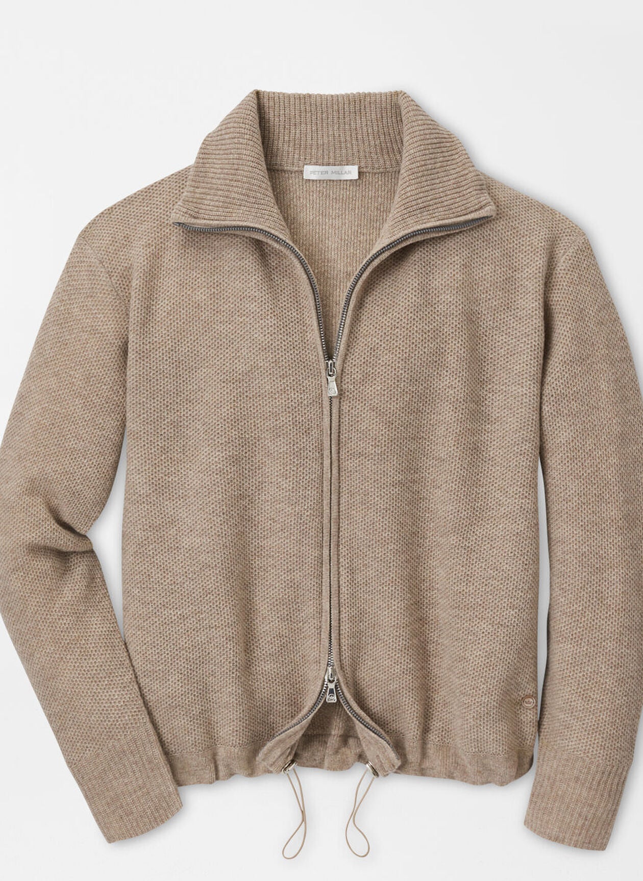 Emory Full-Zip Cardigan Sweater Pebble