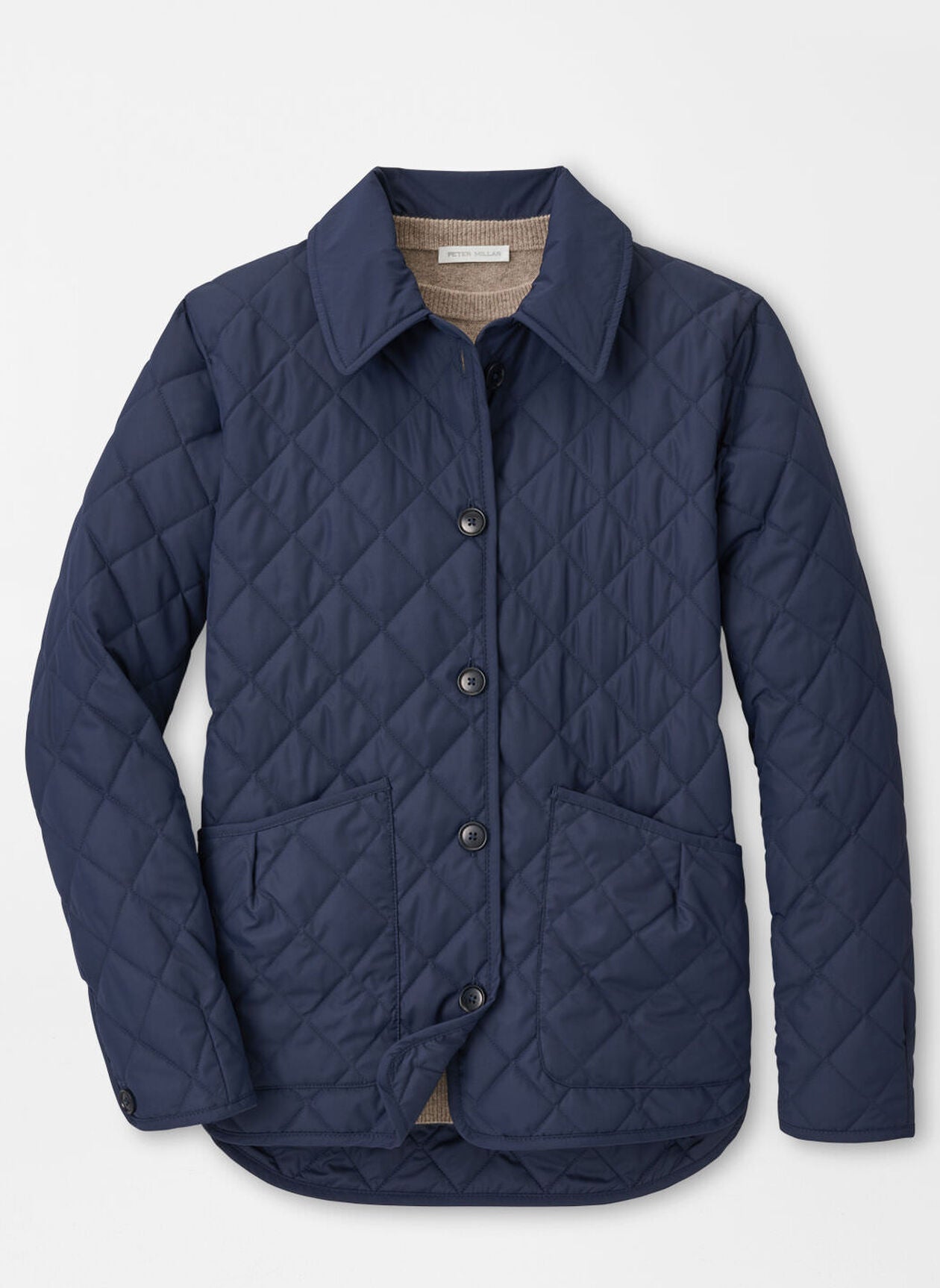 Blythe Diamond Quilted Travel Jacket NAVY