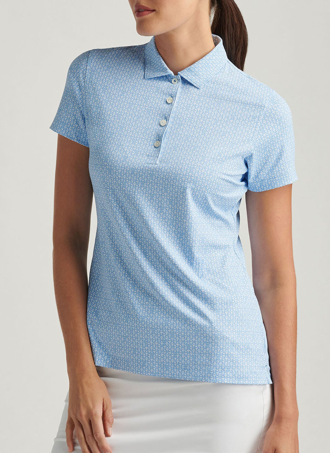 MAR-TEE-NI BREAK SHORT SLEEVE BUTTON POLO SAPPHIRE