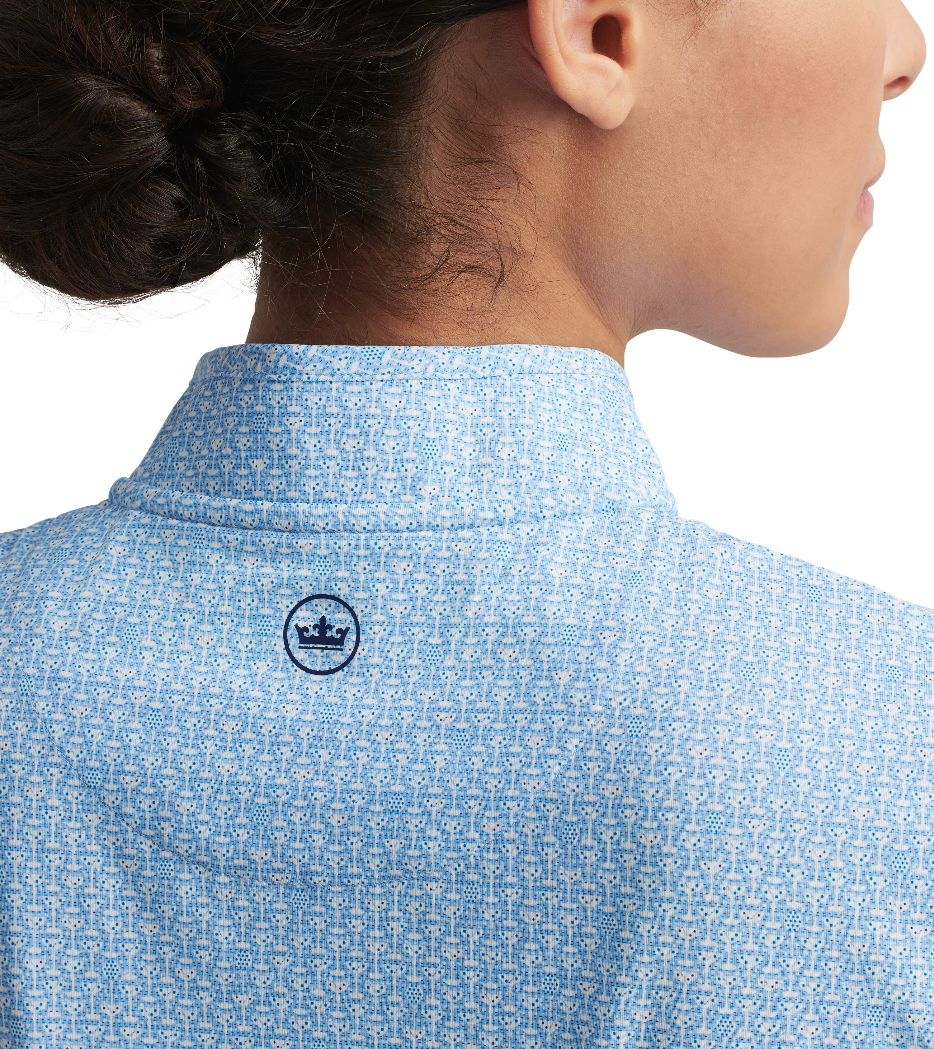 MAR-TEE-NI BREAK LIGHTWEIGHT ZIP SUN SHIRT SAPPHIRE