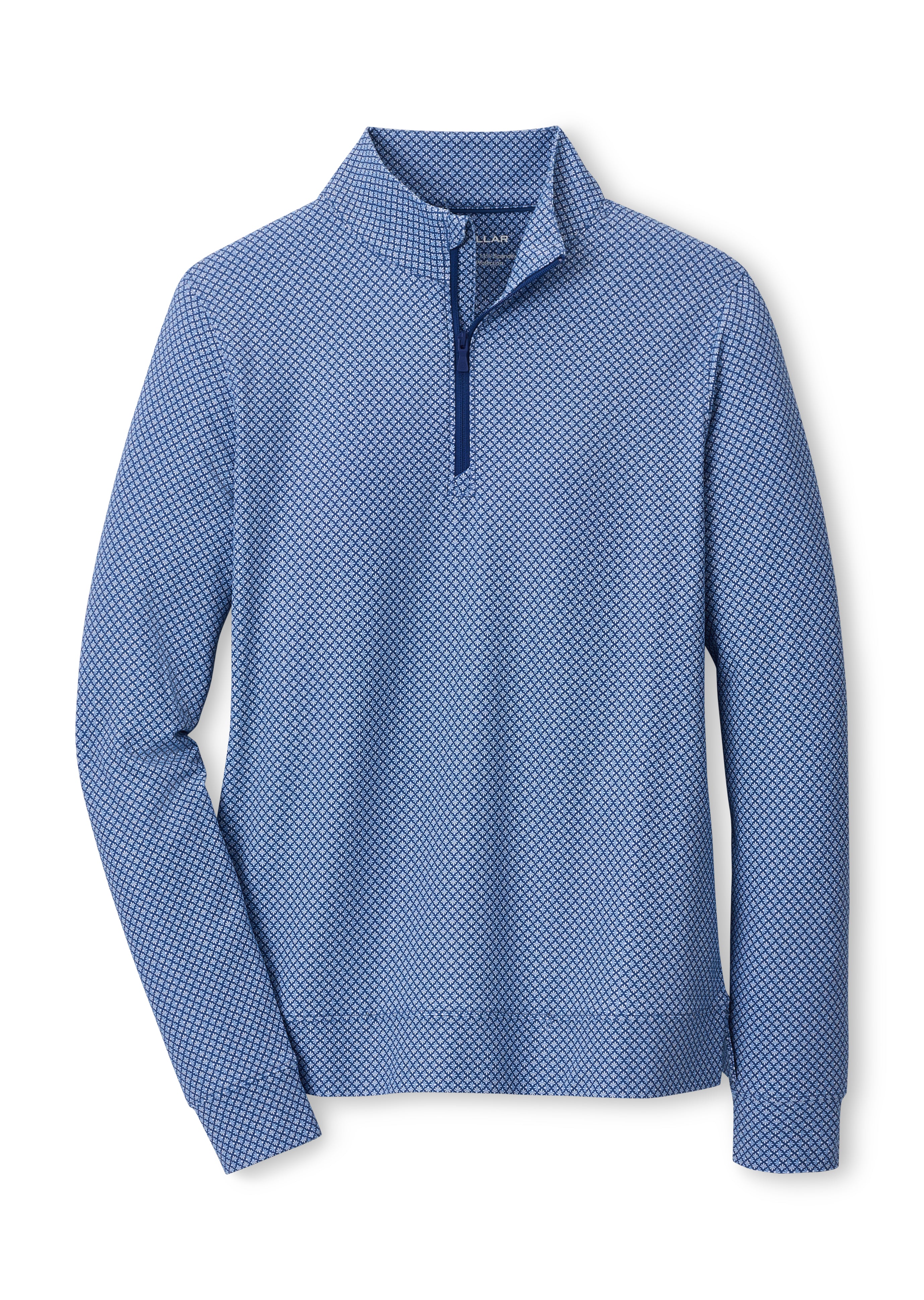 Perth Palmetto Palms Performance Quarter-Zip Windsor Blue