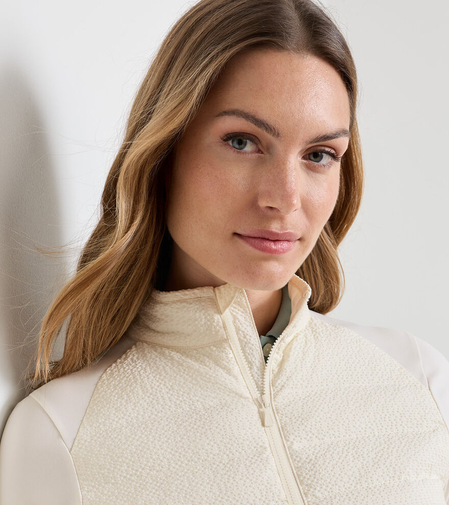 Merge Seersucker Hybrid Jacket Ivory