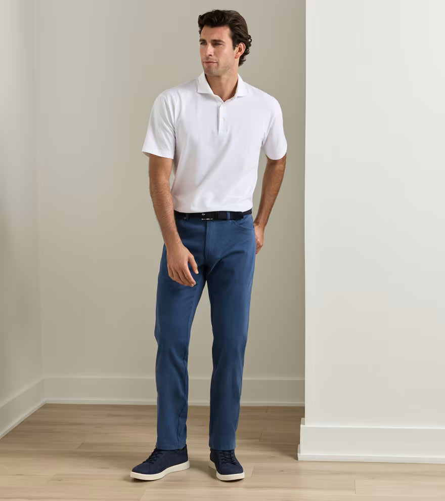 Signature Sateen Five-Pocket Pant Navy