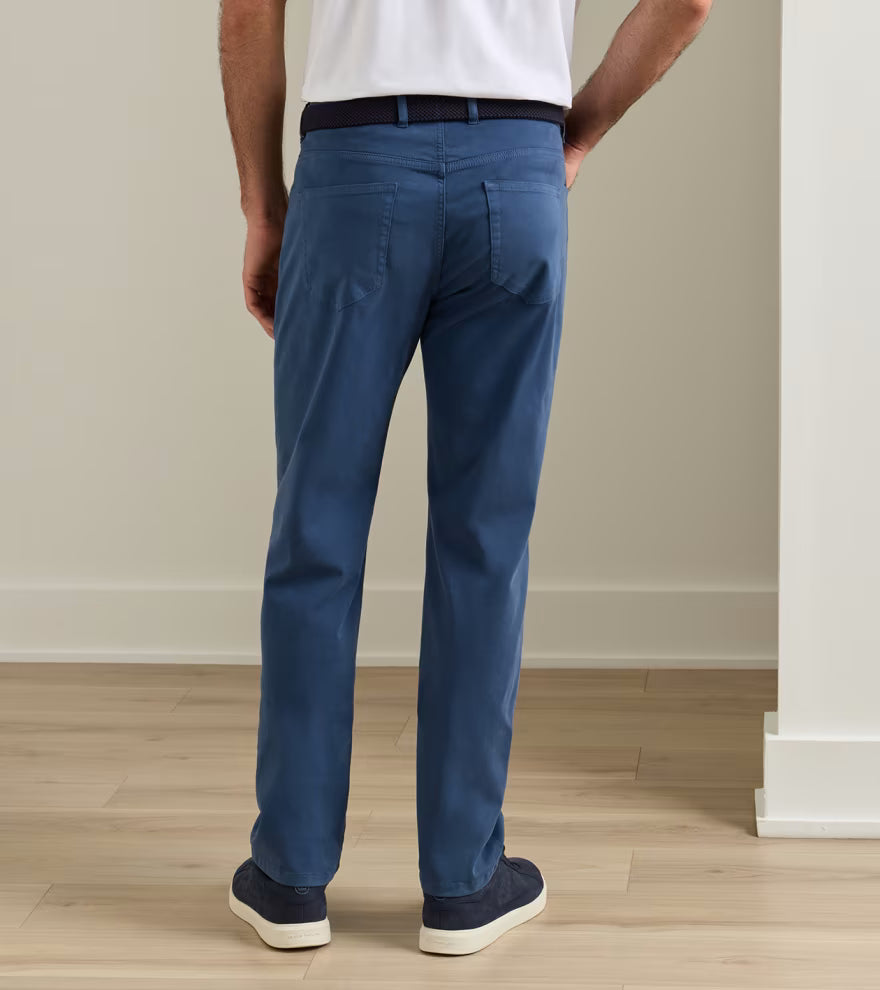 Signature Sateen Five-Pocket Pant Navy