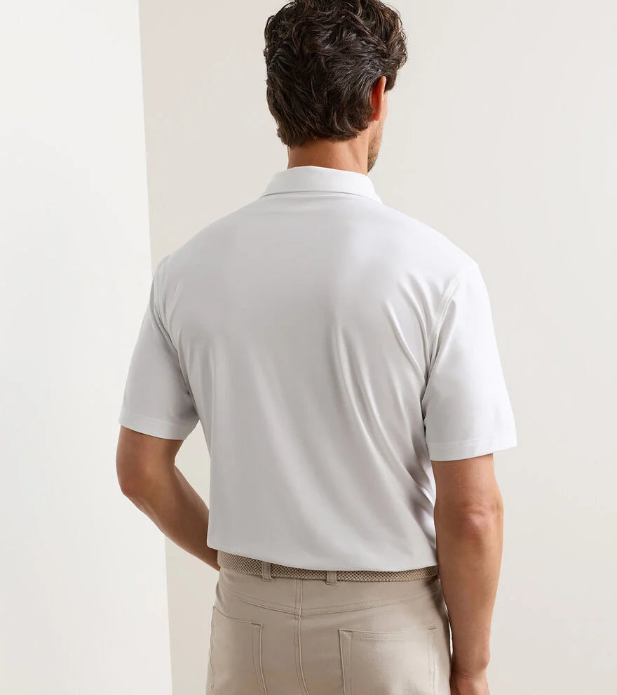Solid Performance Jersey Polo White