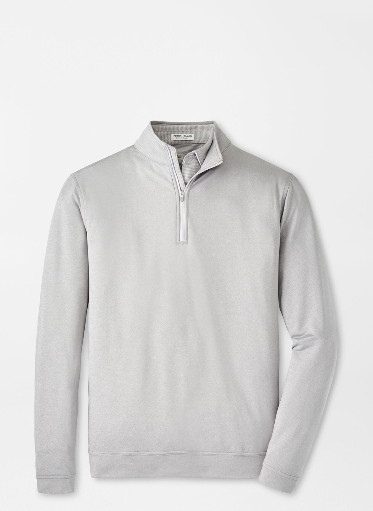 PERTH MÉLANGE PERFORMANCE QUARTER-ZIP GALE GREY