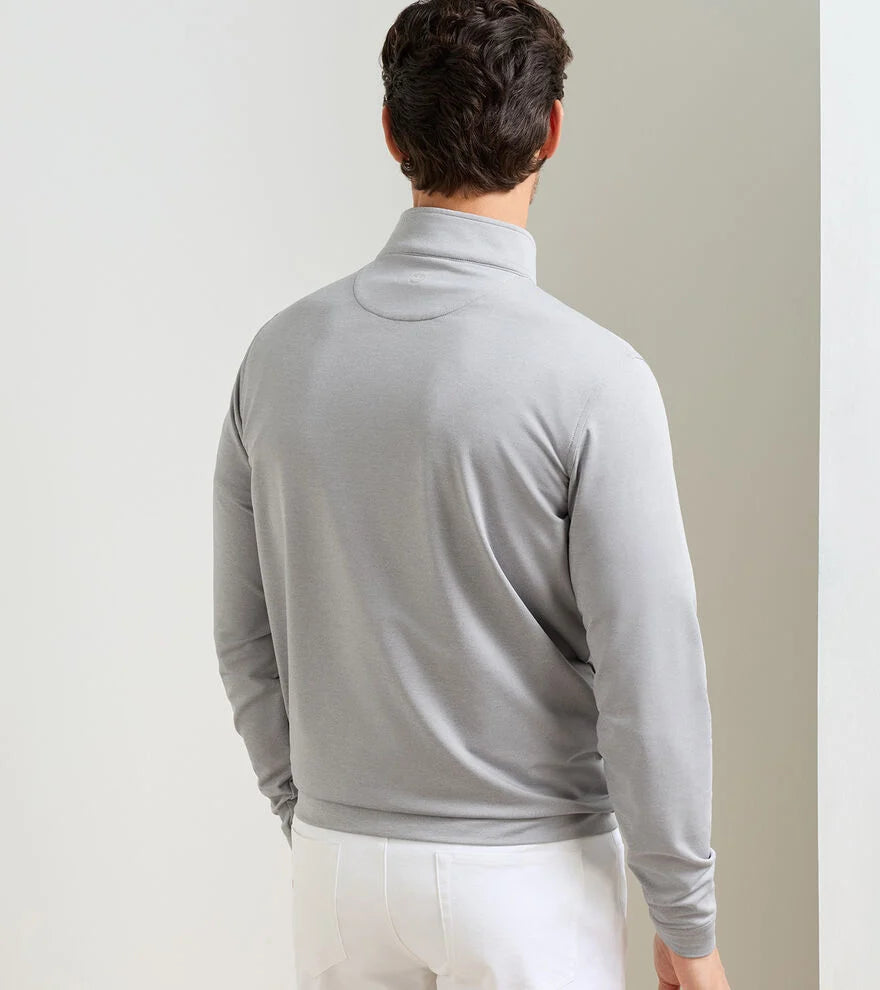 Perth Mélange Performance Quarter-Zip Gale Grey