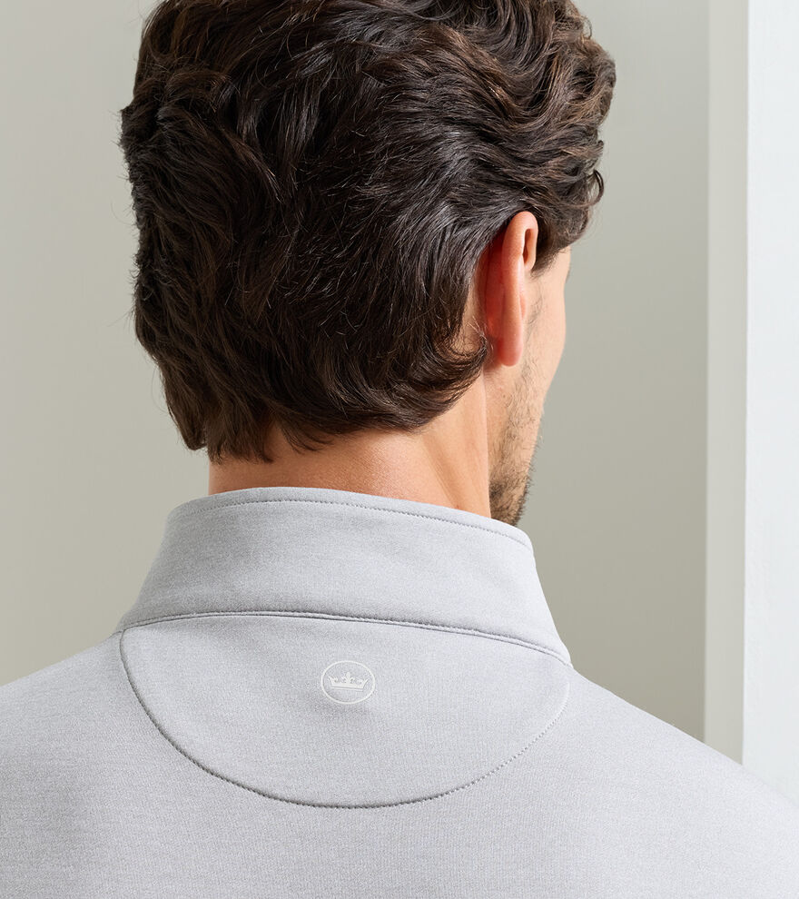 Perth Mélange Performance Quarter-Zip Gale Grey