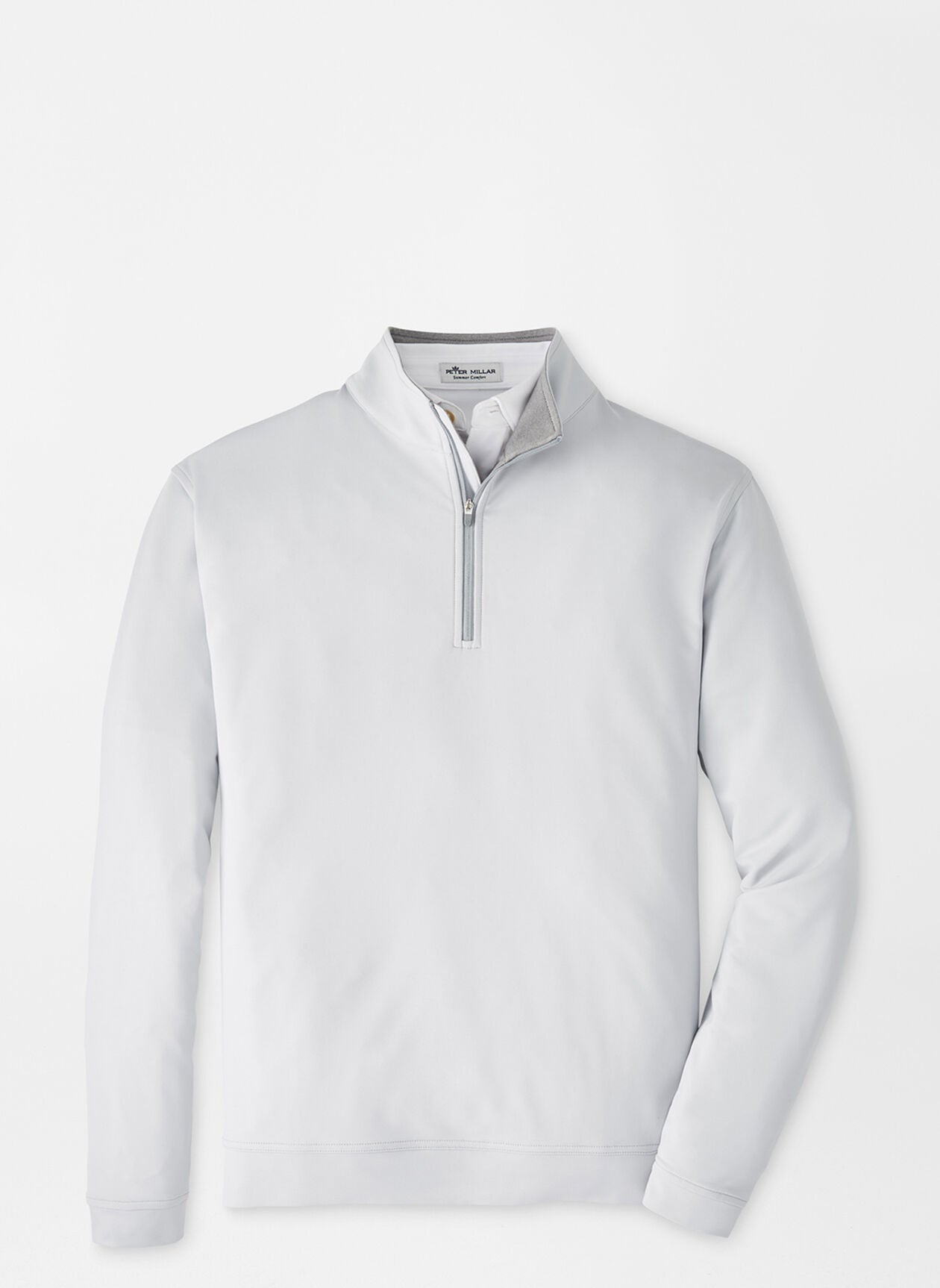PERTH PERFORMANCE QUARTER-ZIP BRITISH GREY