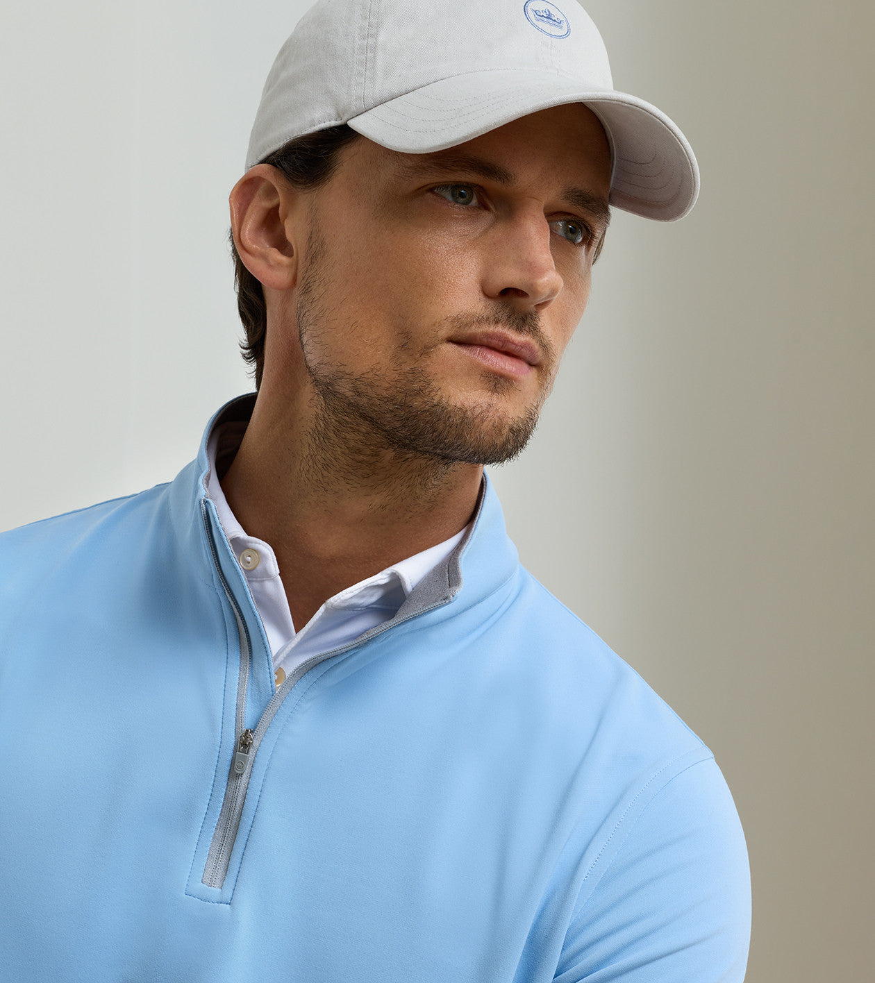 Perth Performance Quarter-Zip Cottage Blue