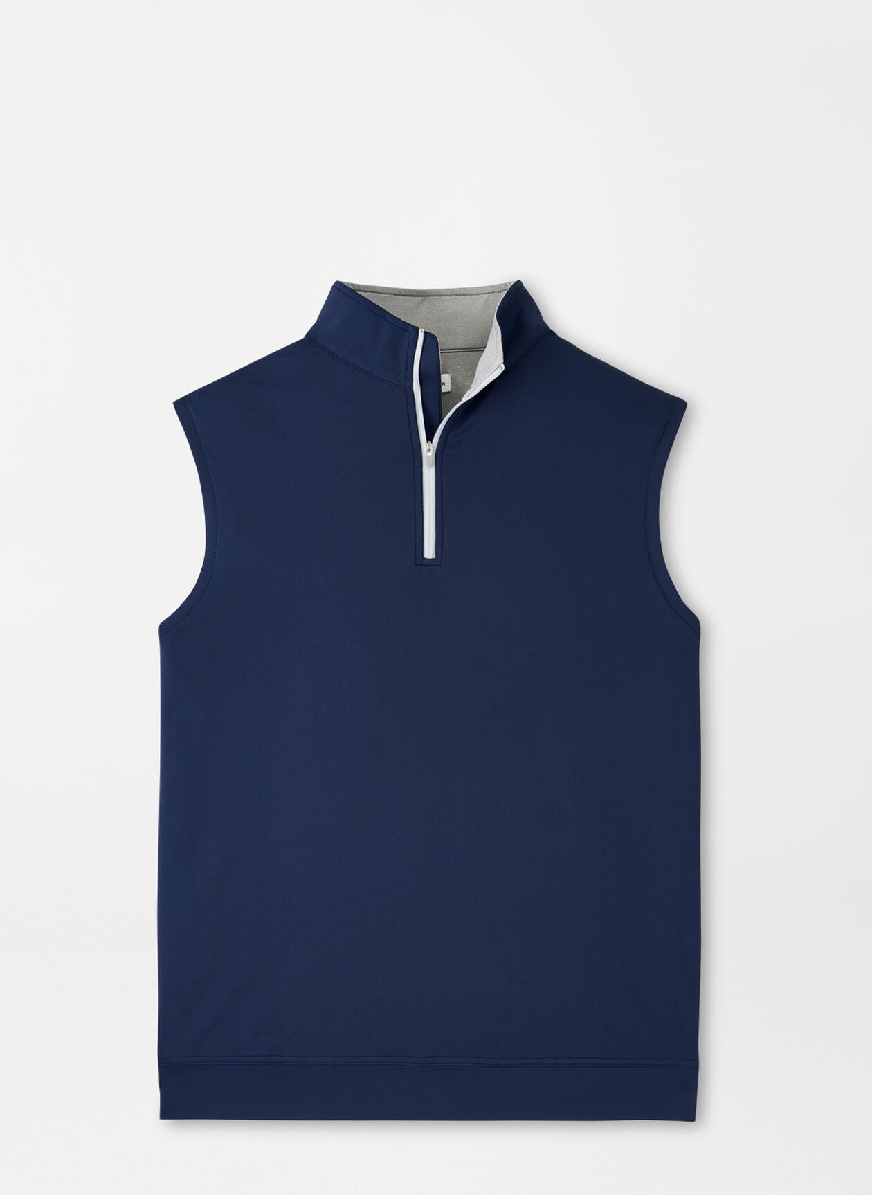 GALWAY STRETCH LOOP TERRY QUARTER-ZIP VEST NAVY