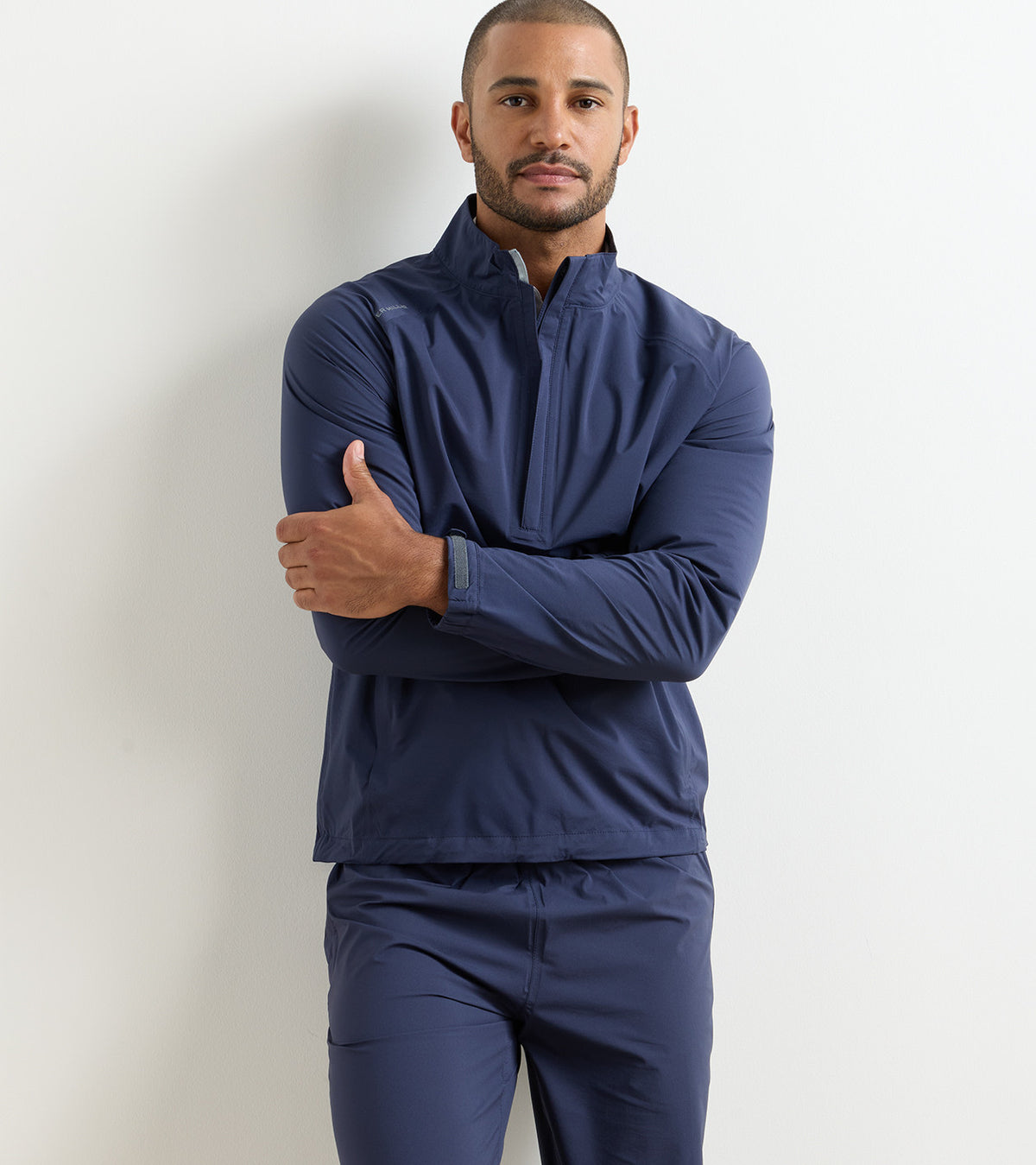 Shield Half-Zip Rain Shell Navy