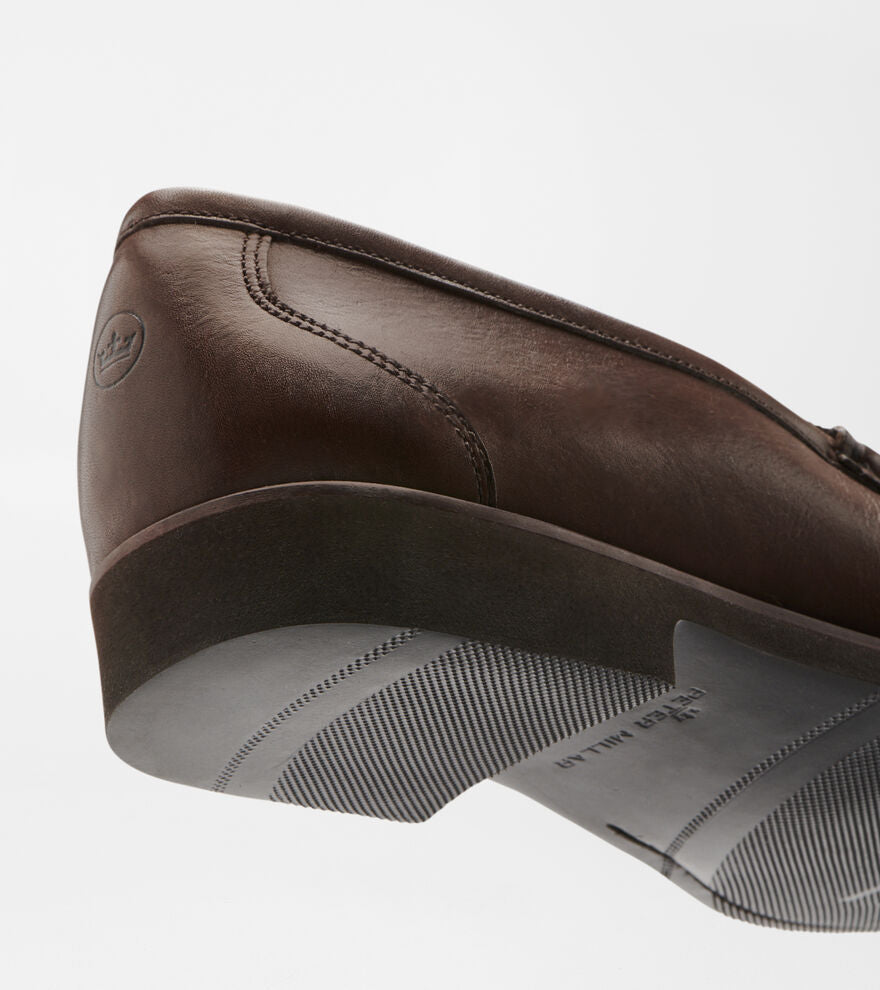 CROWN LEATHER BIT LOAFER BROWN