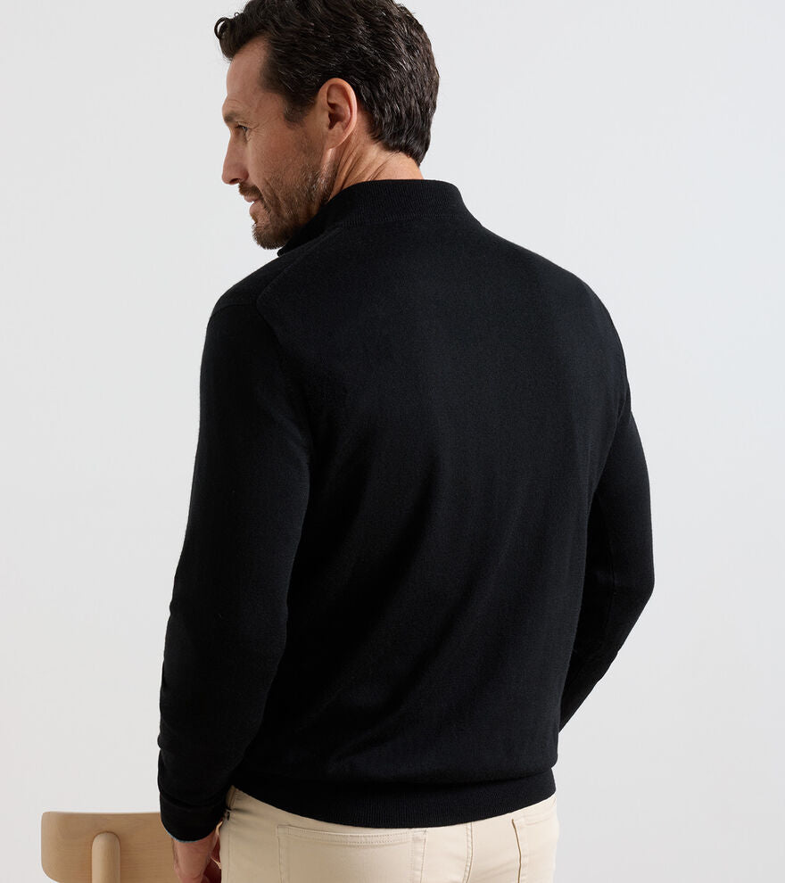 Autumn Crest Quarter Zip Black