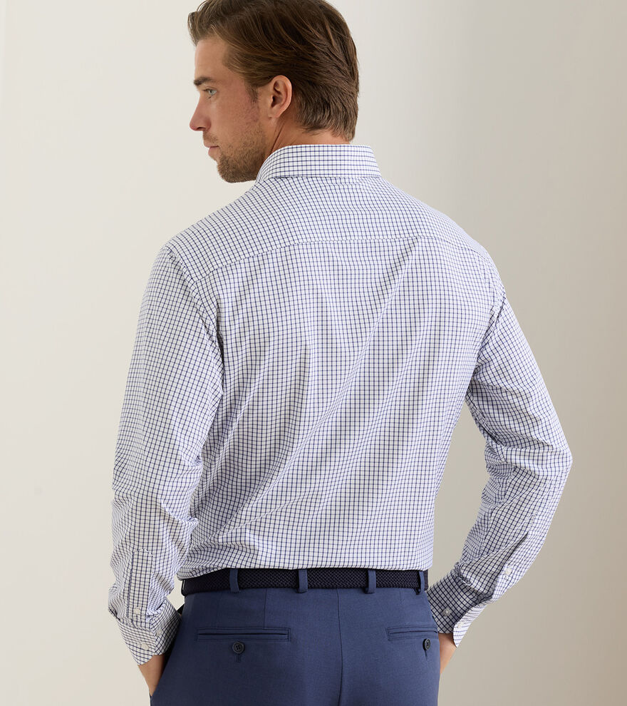 HANFORD PERFORMANCE TWILL SPORT SHIRT CLASSIC NAVY