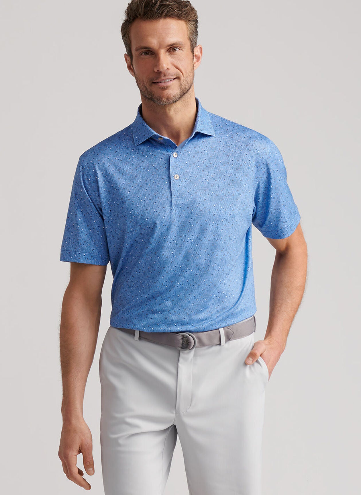 Costanzo Geo Performance Jersey Polo Evening Tide
