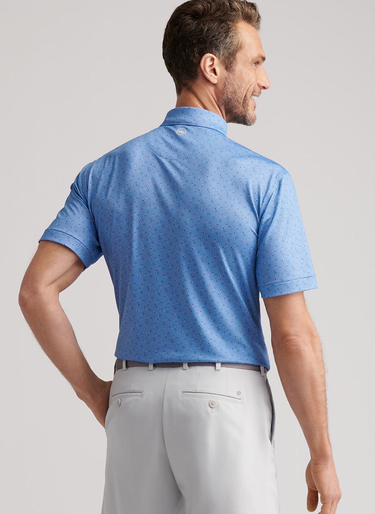 Costanzo Geo Performance Jersey Polo Evening Tide