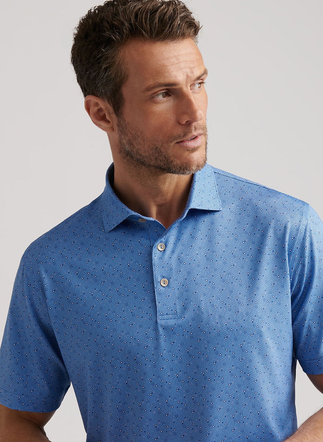Costanzo Geo Performance Jersey Polo Evening Tide