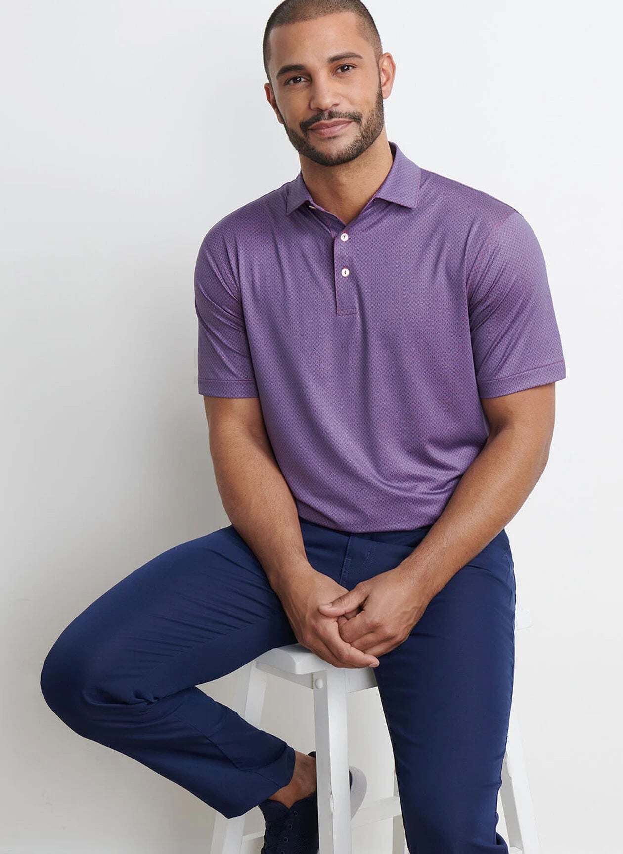 Abbott Performance Jersey Polo Rosewood