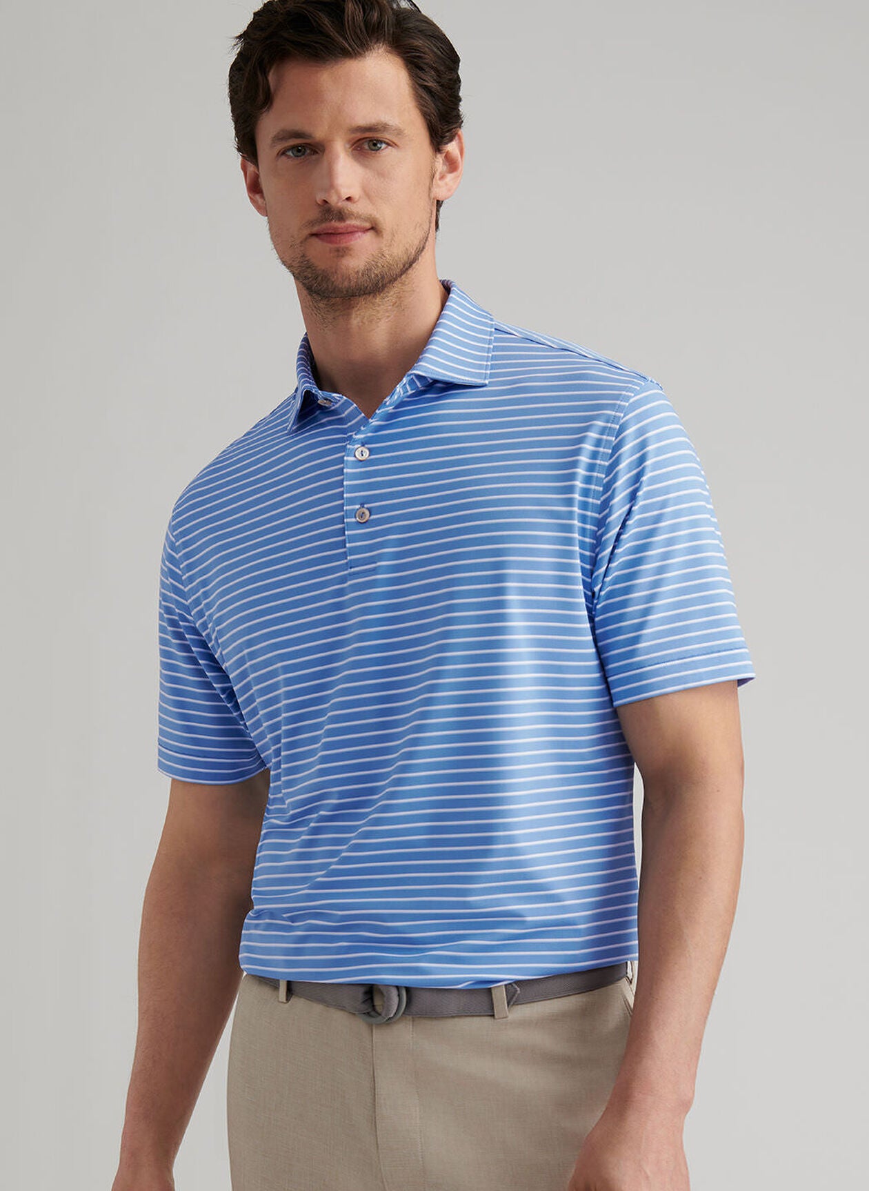 Dunnes Performance Jersey Polo Evening Tide