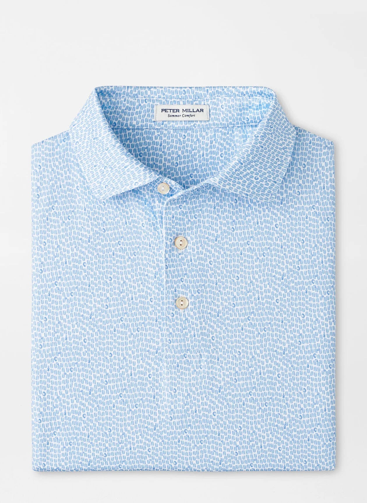 Oyster Shooter Performance Jersey Polo White