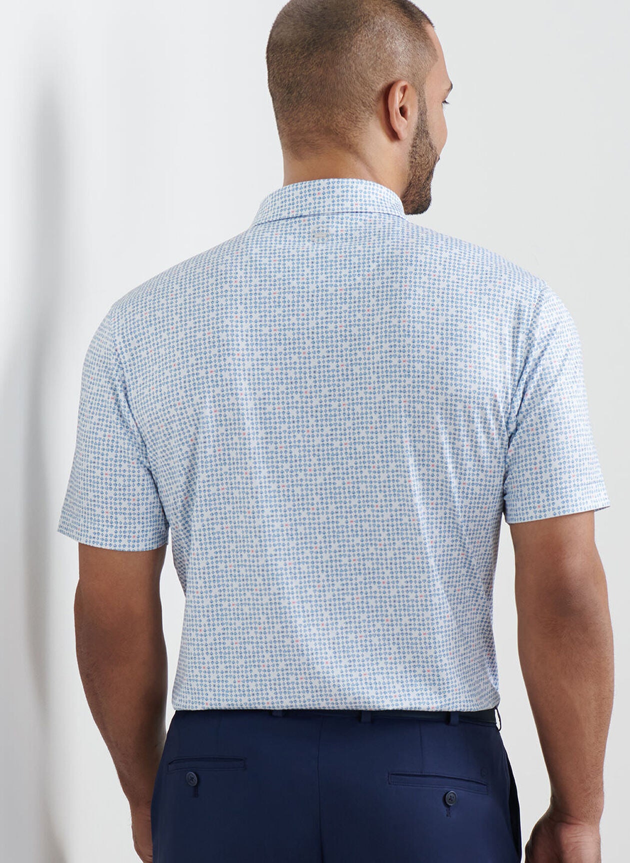 ACE OF SPADES PERFORMANCE JERSEY POLO WHITE
