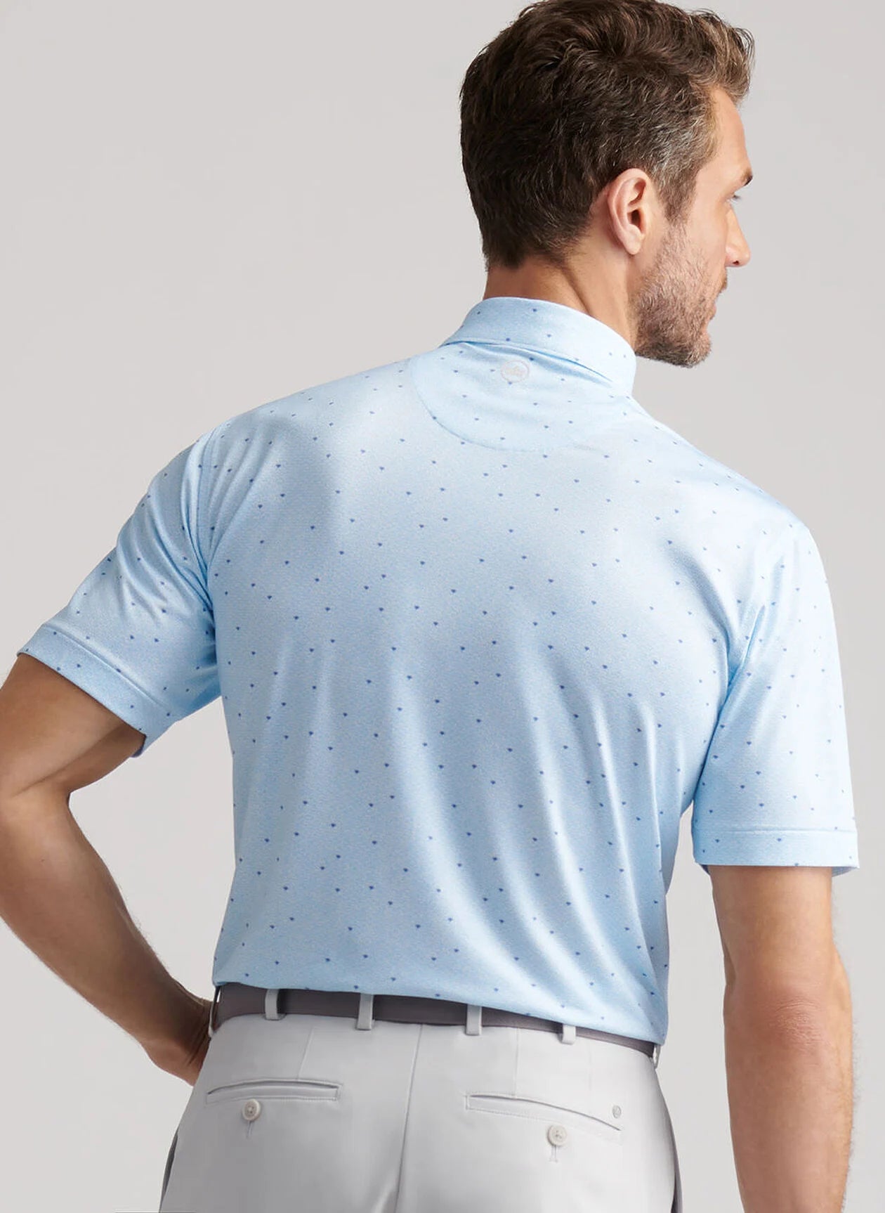 Tequila Sunrise Performance Jersey Polo WHITE