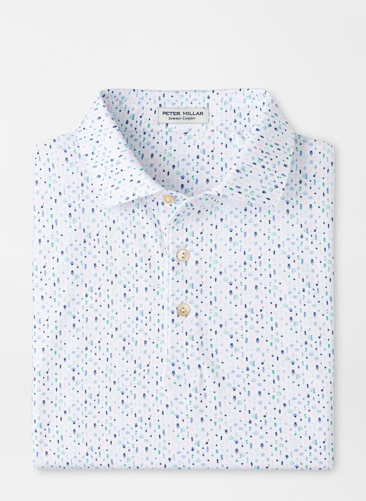 Cocktail Garnish Performance Jersey Polo White