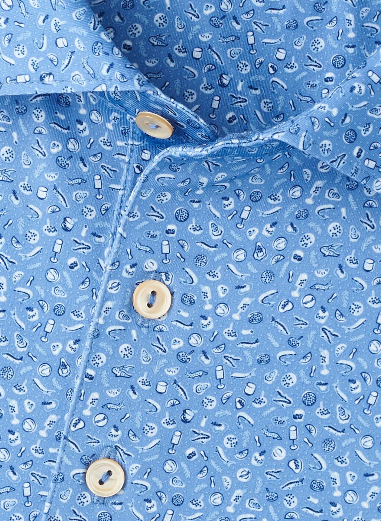 Champagne and Caviar Performance Jersey Polo Evening Tide