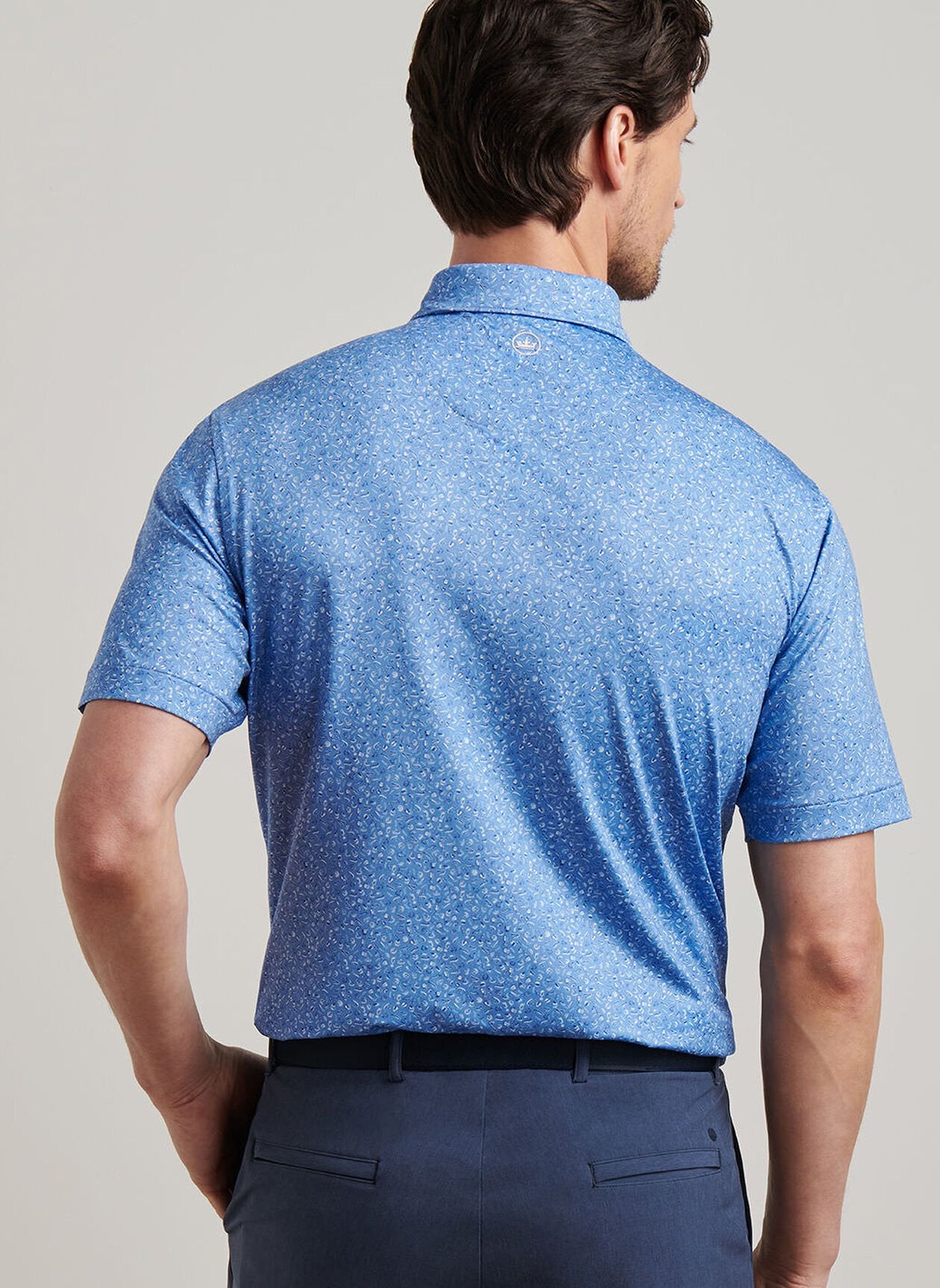 Champagne and Caviar Performance Jersey Polo Evening Tide