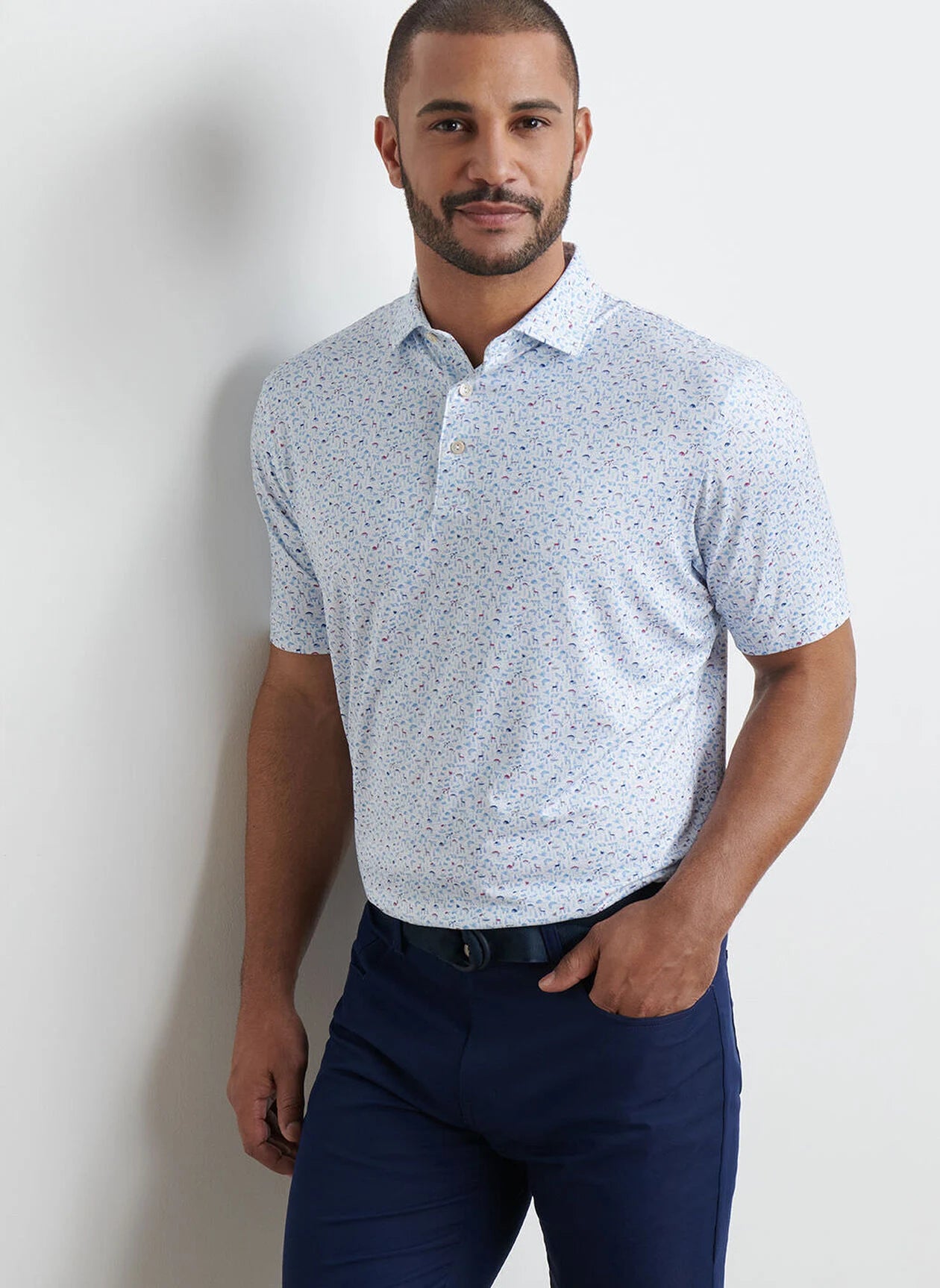 On The Hunt Performance Jersey Polo White