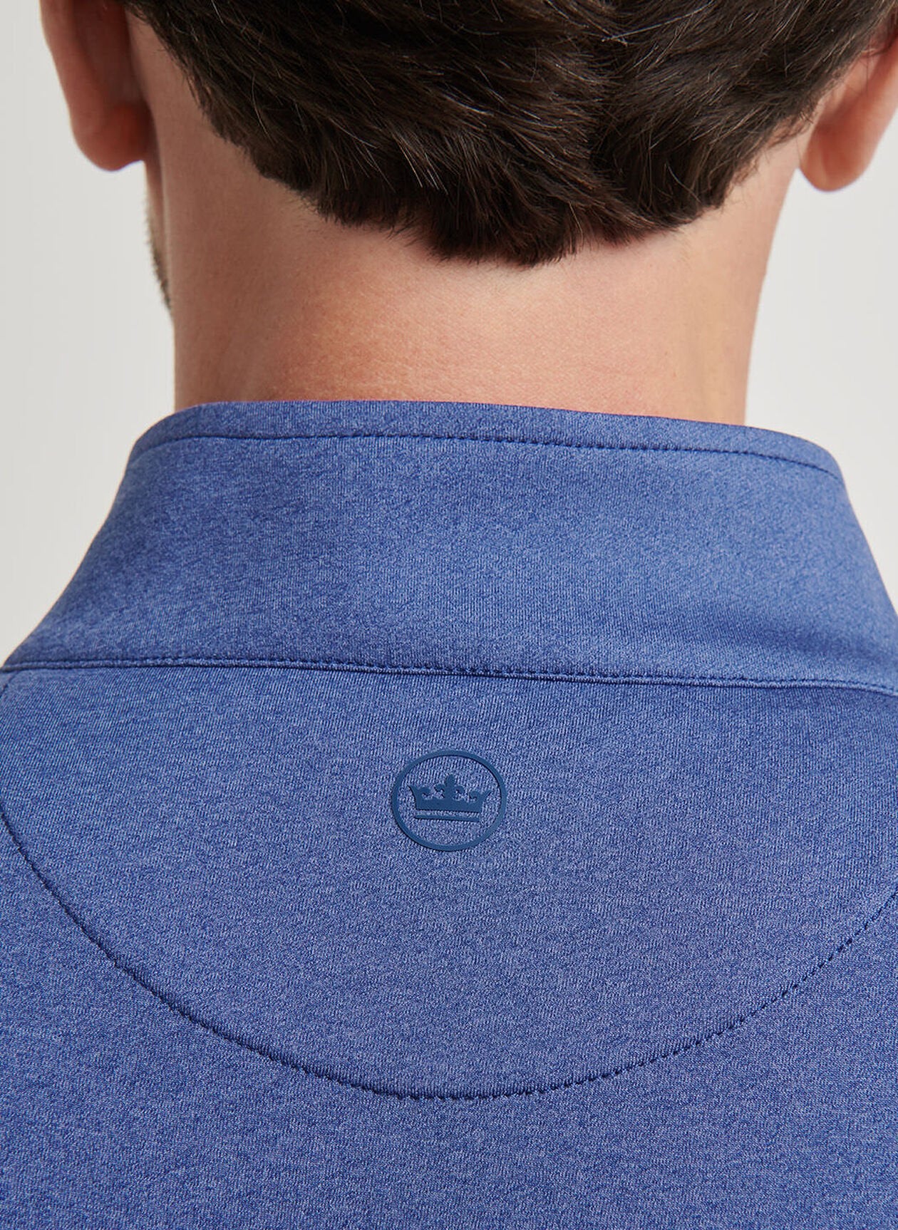 Perth Mélange Performance Quarter-Zip SPORT NAVY