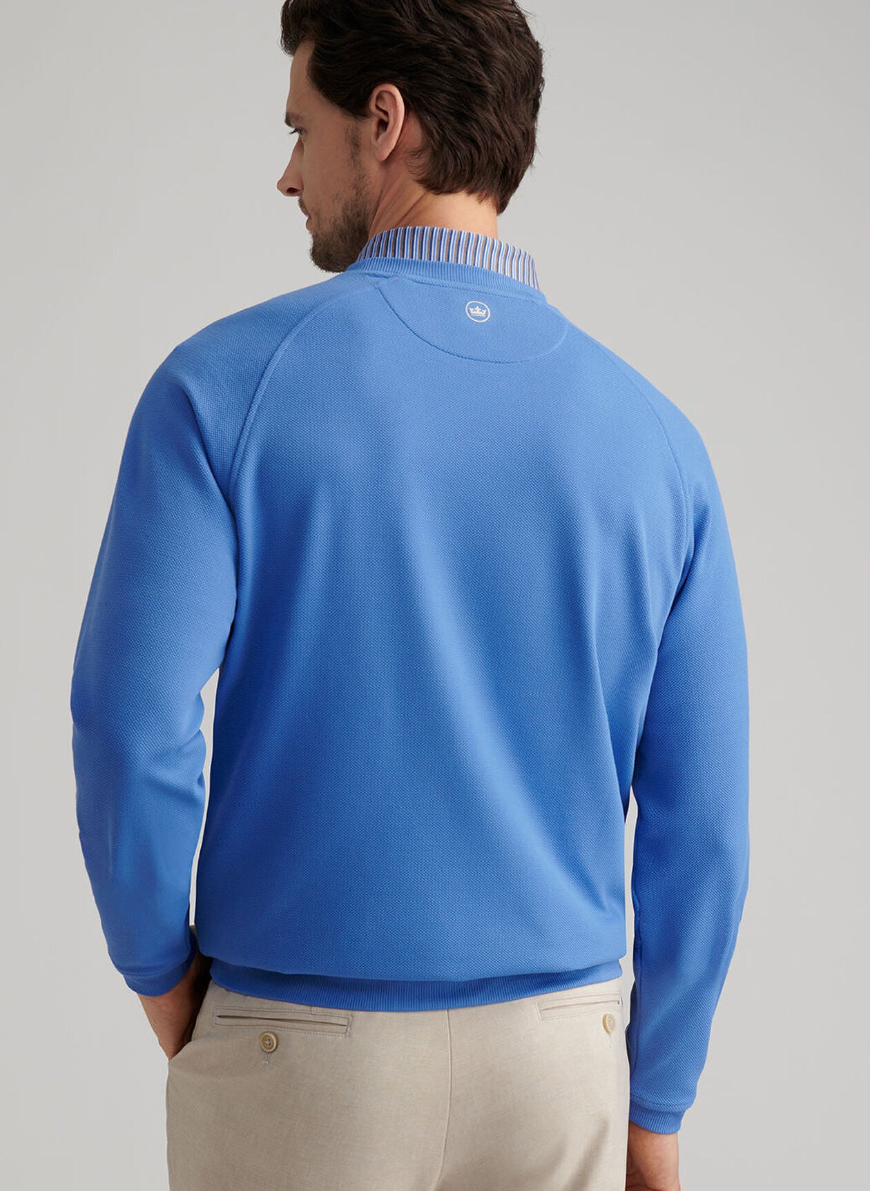 Cradle Piqué Performance Crewneck Evening Tide