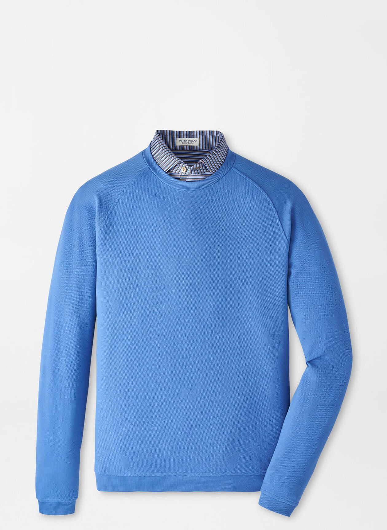 Cradle Piqué Performance Crewneck Evening Tide