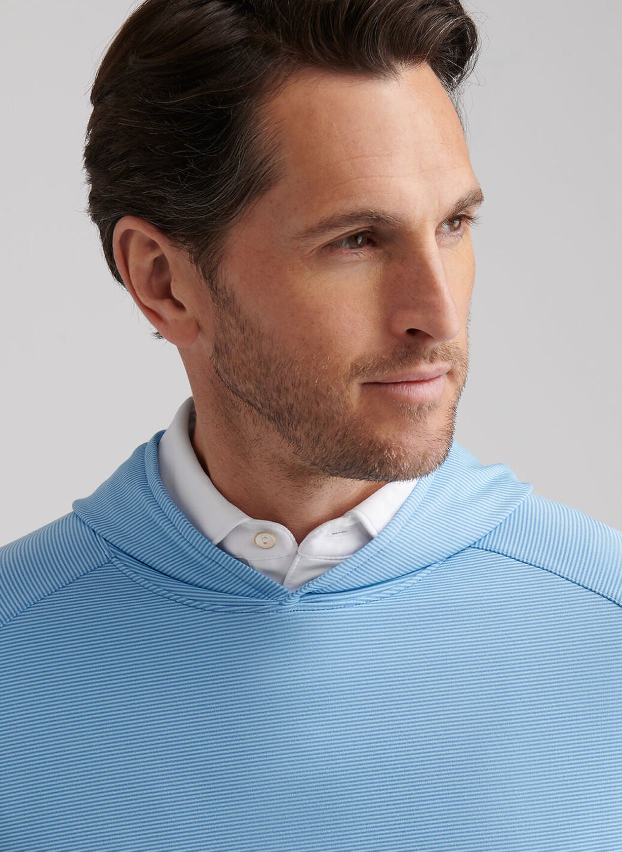 Pine Sugar Stripe Performance Hoodie Evening Tide