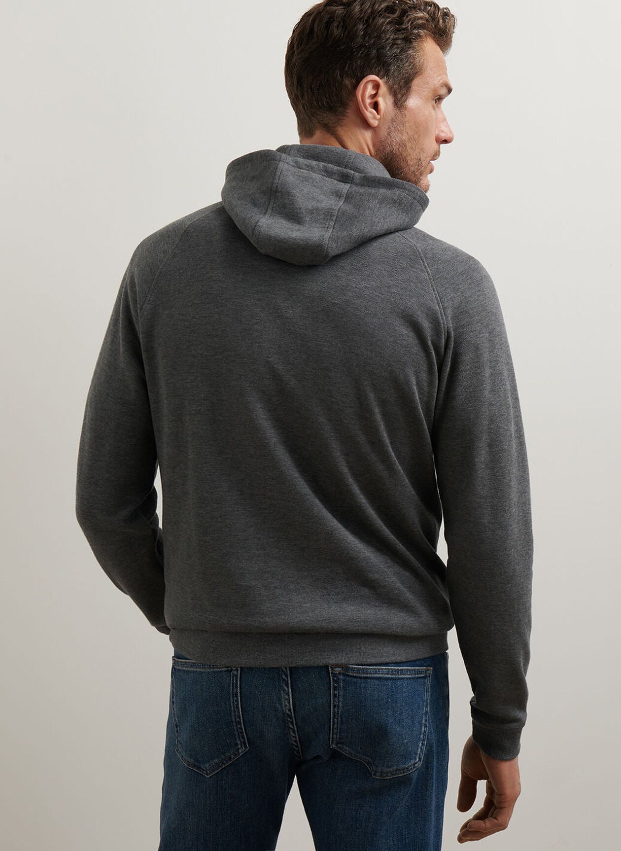 Crown Comfort Knit Hoodie Charcoal
