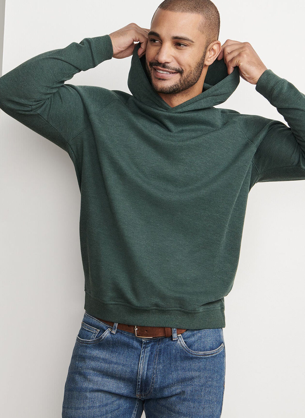 Crown Comfort Knit Hoodie Deep Verdant