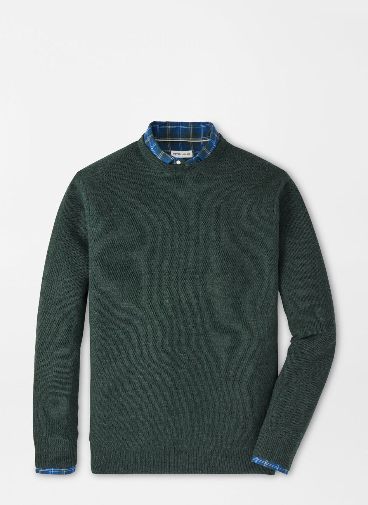 Autumn Crest Honeycomb Crewneck Sweater Nordic Pine