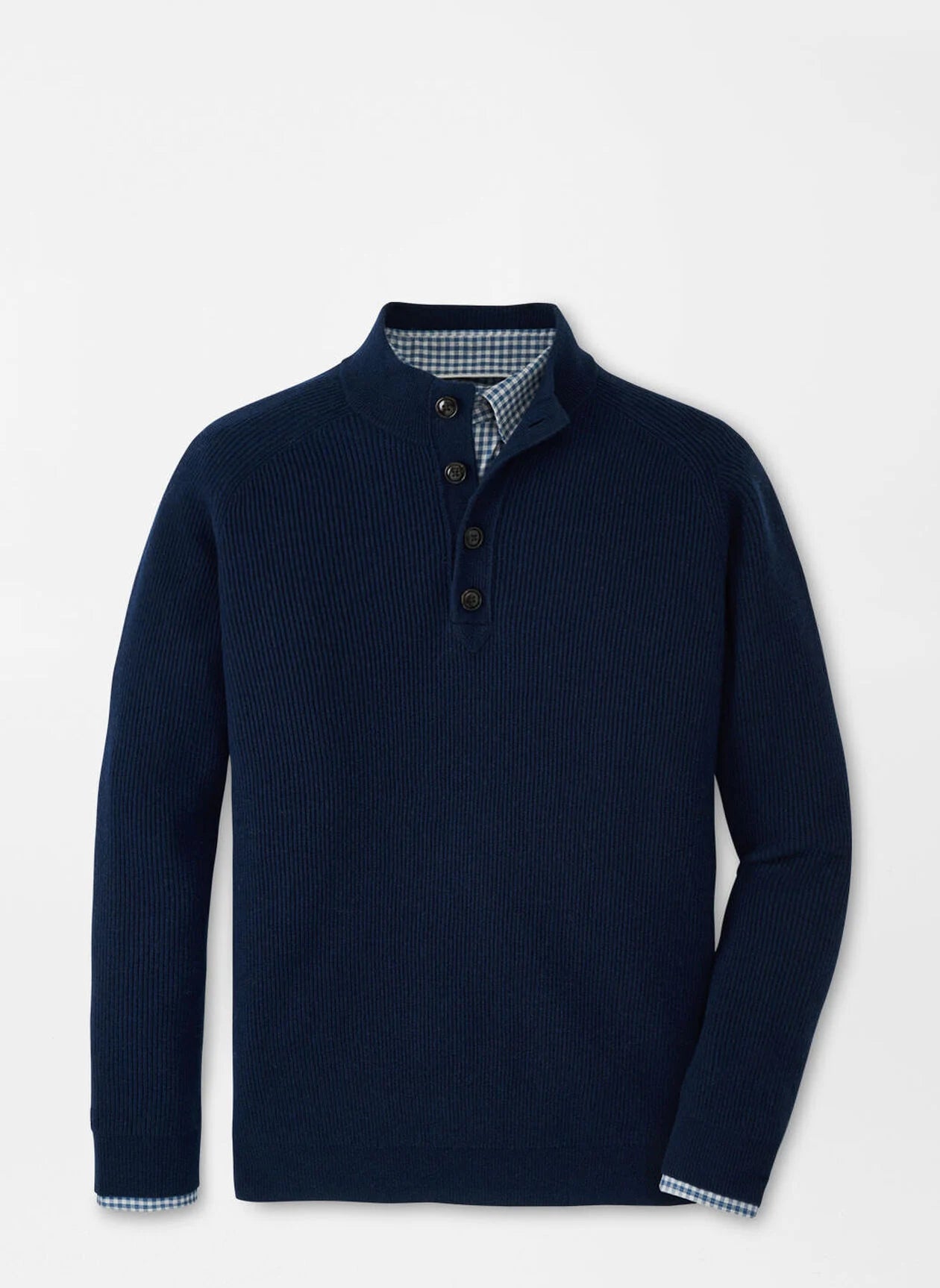 Brant Button Mock Sweater NAVY