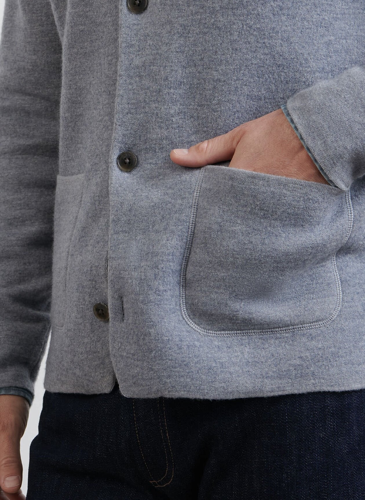 Carson Sweater Chore Coat Gale Grey