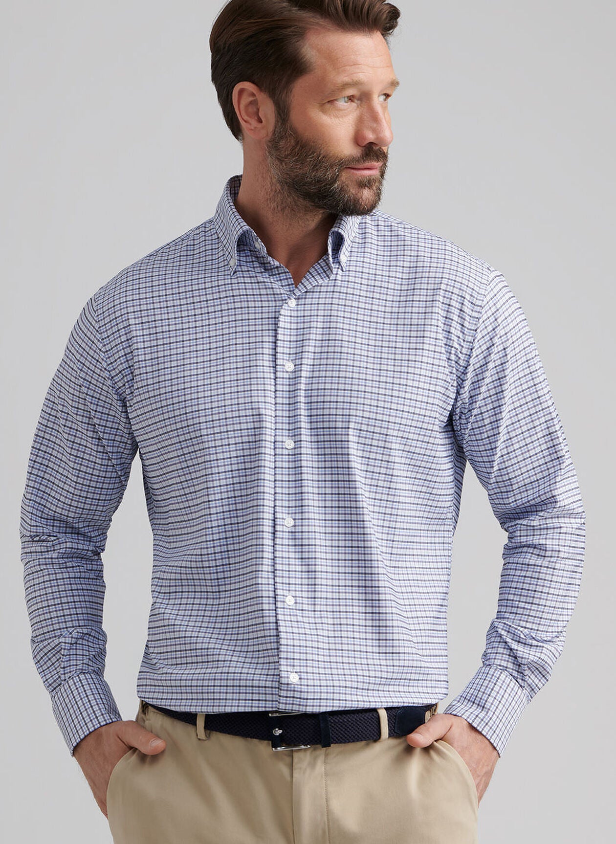 Leavenworth Performance Twill Sport Shirt Evening Tide