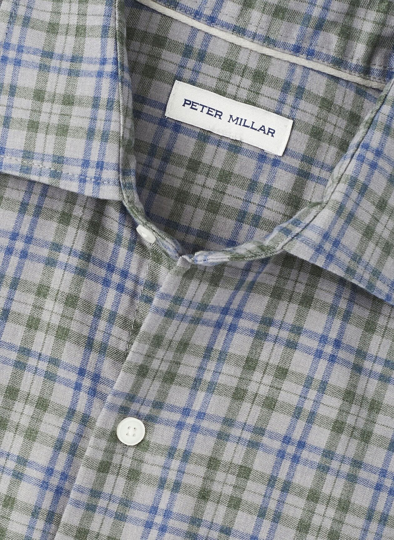 Bar Harbor Performance Flannel Sport Shirt BRITISH GREY