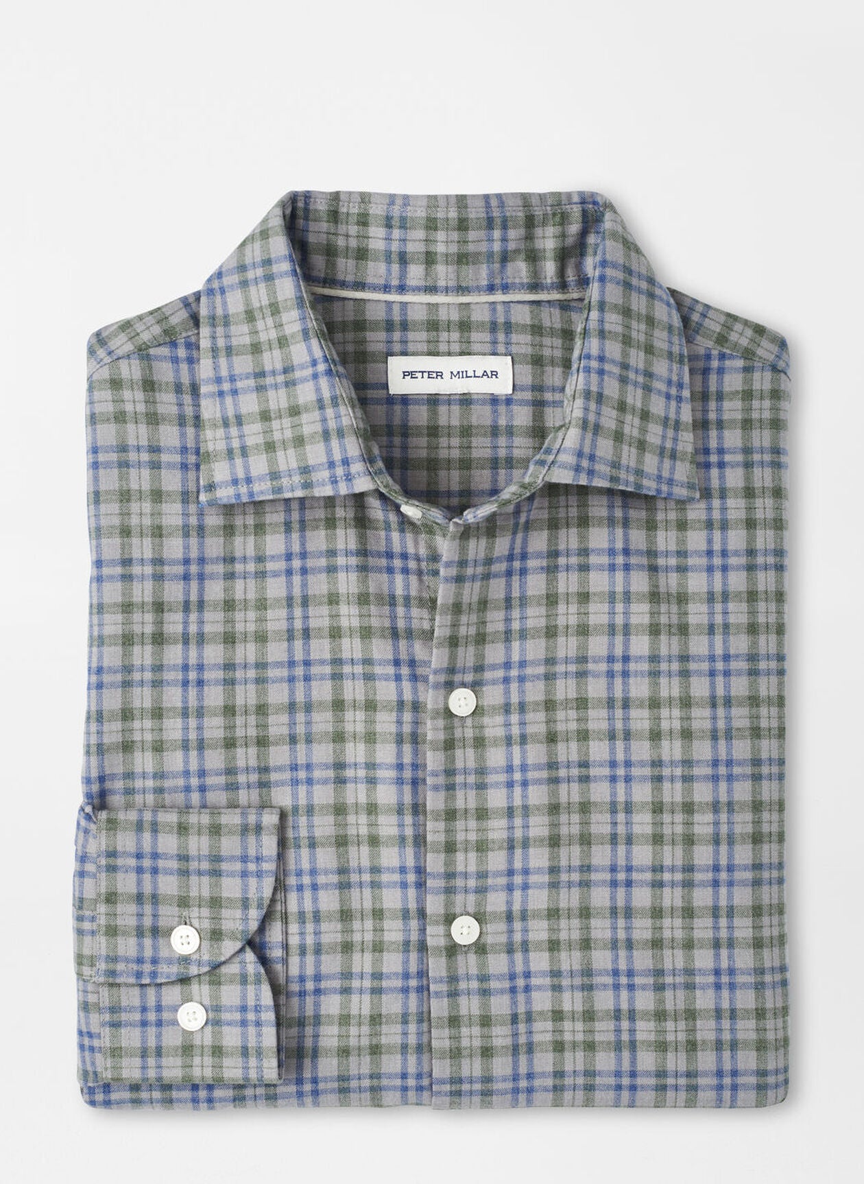 Bar Harbor Performance Flannel Sport Shirt BRITISH GREY