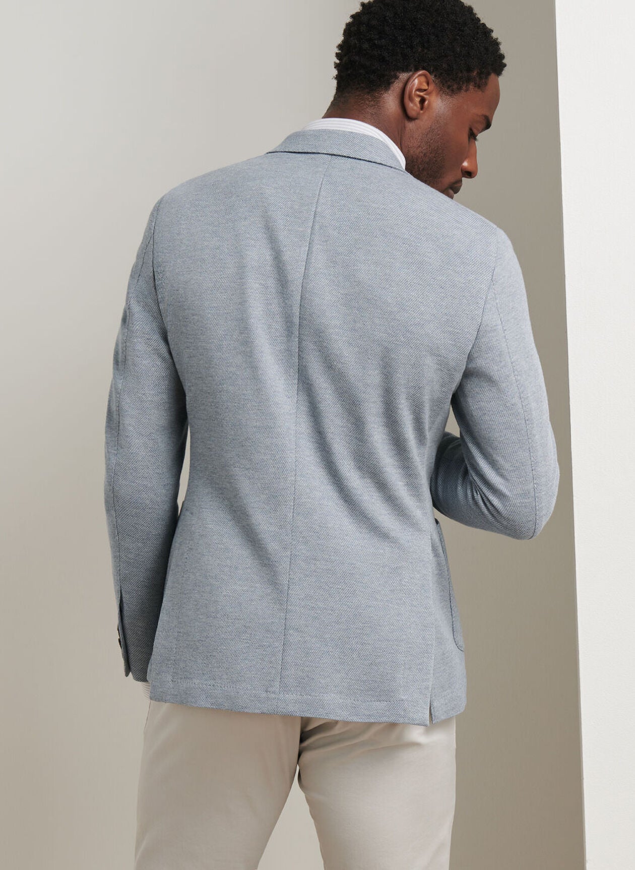 Barclay Knit Soft Jacket Rain Cloud