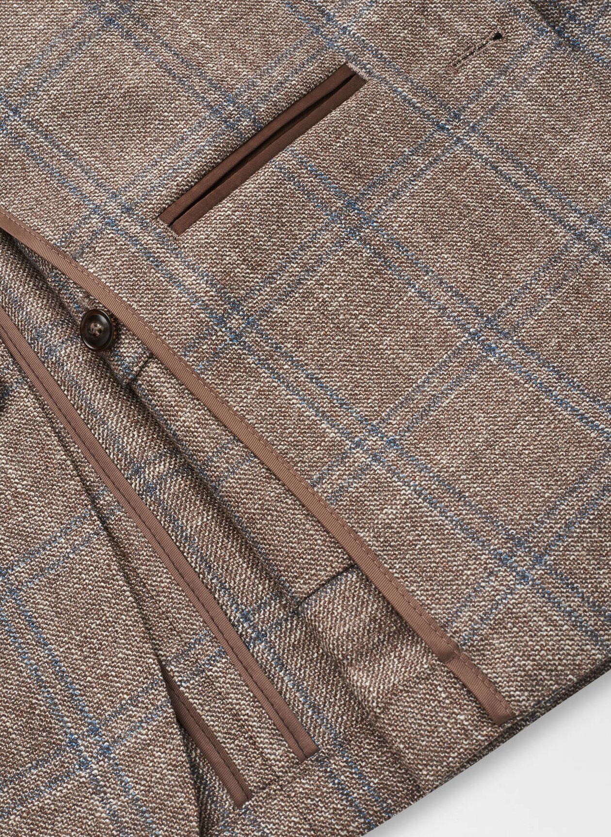 Leroy Windowpane Soft Jacket Walnut