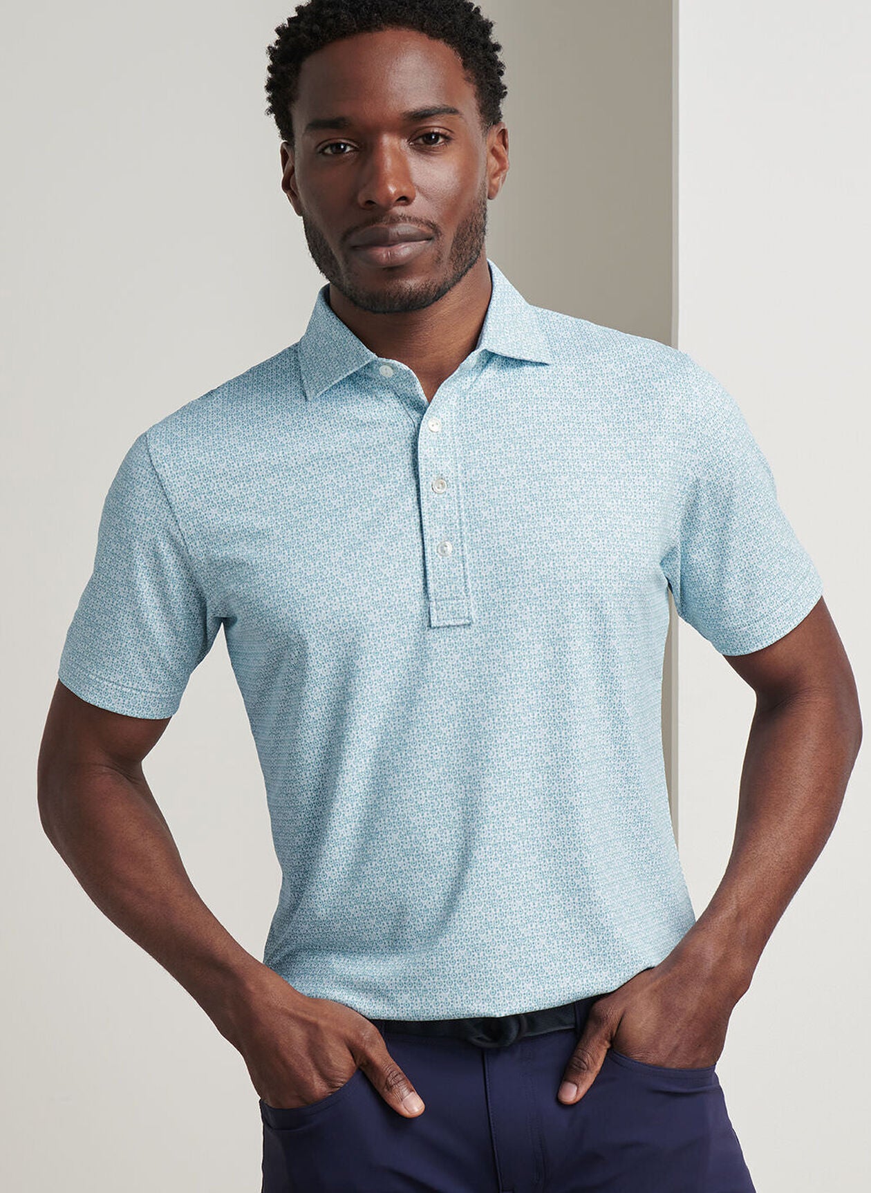 Due North Performance Jersey Polo White