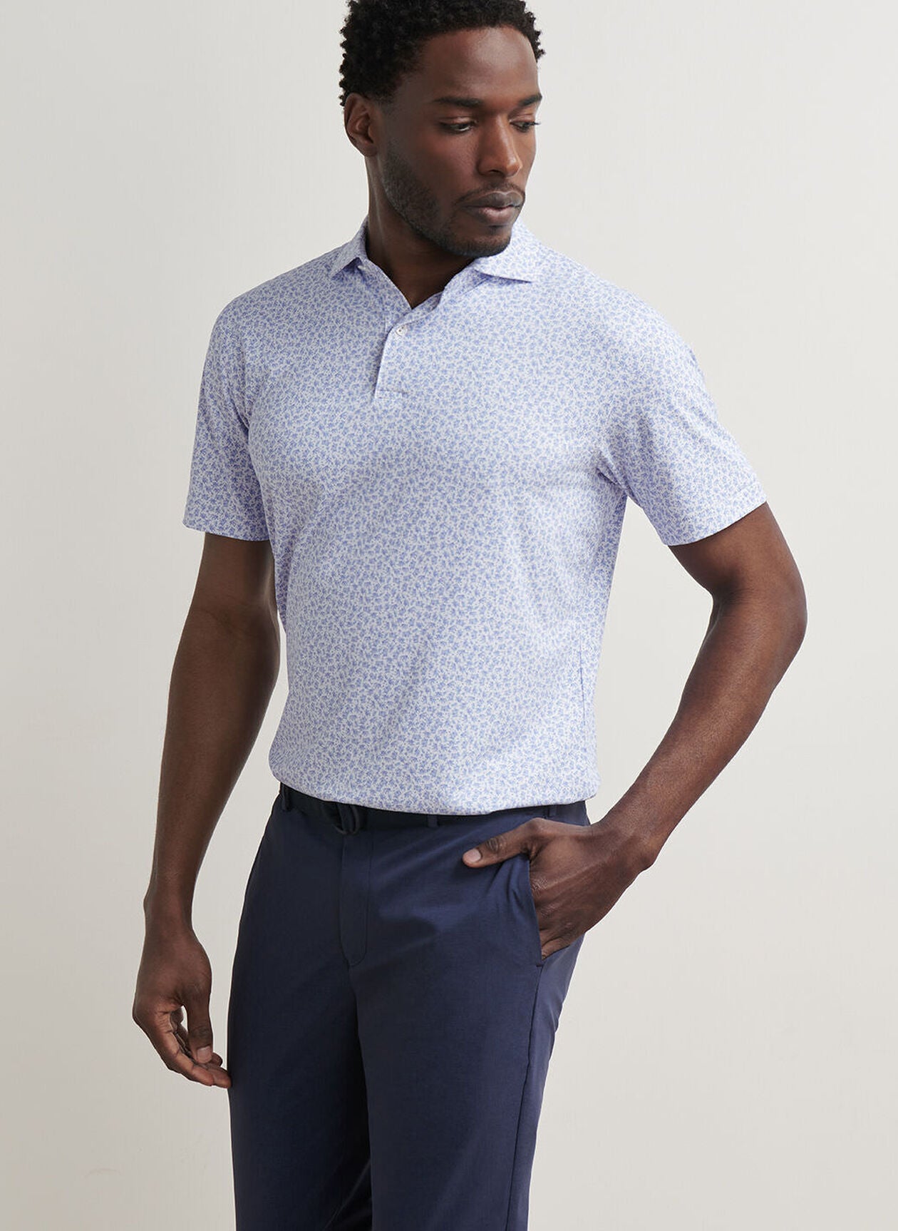 Olive Grove Performance Jersey Polo White