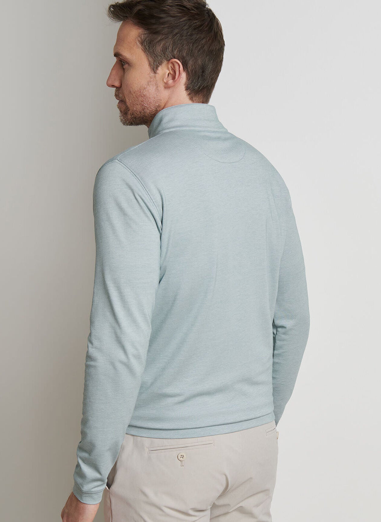 Albatross Cotton-Blend Piqué Quarter-Zip Sherwood